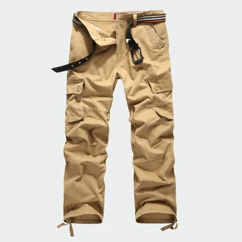 Pánské Kamufláž Cargo Kalhoty Plus Velikosti 29-44 Vysoce Kvalitní Značky Ležérní Pánské Vojenské Army Kalhoty Pánské Rovné Kalhoty