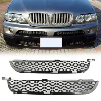 Pár Auto Přední Levé a Pravé Mlhové Světlo Nárazník Spodní Výstup Vzduchu Mřížek se Hodí Pro BMW X5 E53 2003-2006 Facelift Car styling