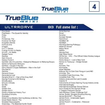 Přenosný 813 Hry True Blue Mini-Ultradrive Pack Hru Stick pro Genesis pro Mega Drive Hra Doplňky Retro Herní Konzole