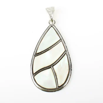Přírodní Abalone Shell Barvy Drop Přívěsek ve tvaru Dámské Módní Divoké Šperky DIY Náhrdelník Náušnice Šperky Příslušenství