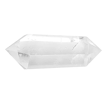 Přírodní Malé Jasné Quartz Crystal Double Body Hůlky Přívěsek Domova
