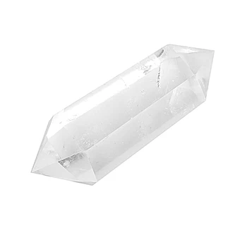 Přírodní Malé Jasné Quartz Crystal Double Body Hůlky Přívěsek Domova