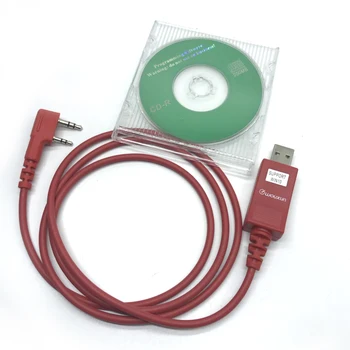 Původní WOUXUN USB Programovací Software Kabel pro KG-UVD1P, KG-UV6D, KG-UV8D KG-UV899 KG-UV9D PLUS Walkie Talkie Podpora WIN7/8/10