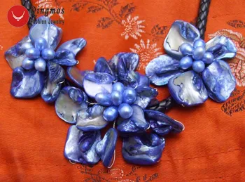 Qingmos Tmavě Modrá Barokní Shell Květina 18