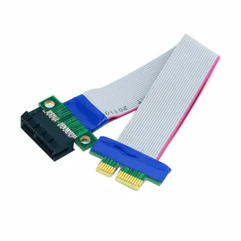 Riser PCI-E pci Express X1 1X Slot Riser Karty Extender Rozšíření Ribbon Flex Přemístit Kabel 20cm