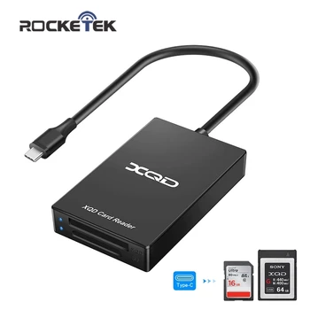 Rocketek Typ c USB 3.0 SD XQD Pracují současně Memory card reader Přenos Sony M/G Series pro Windows/Mac OS počítače