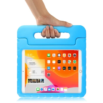 Ruční přenosné Šok Důkaz případu EVA Pro iPad 10.2 inch 2019 A2197 A2199 plné tělo kryt Úchyt stát Děti Bezpečné Silikonové pouzdro