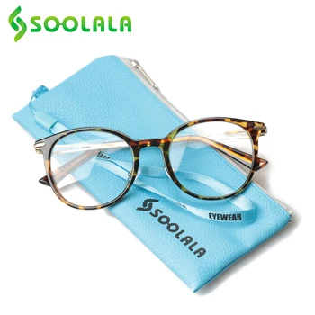SOOLALA Kolo Dámské Brýle na Čtení Slitiny Cat Eye Rám Čtenáři Čtení Presbyopickém Brýle +0.5 0.75 1.0 1.5 2.0 na 4.0