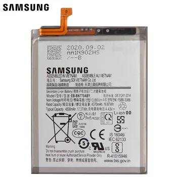 Samsung Originální Baterie EB-BN770ABY Pro Samsung Galaxy Note10 Lite Autentické Telefon Baterie 4500mAh