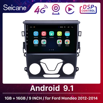 Seicane 2din Android 9.1 pro Ford Mondeo 2012-Aftermarket 9 palcový Auto GPS Audio 3G Wi-fi Rádio Tuner Auto Multimediální přehrávač