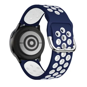 Silikonový řemínek pro Samsung gear s3 Frontier Huawei fit Sport Prodyšný loop náramek hodinky Galaxy 46mm/42mm/Aktivní 2 20mm 22mm