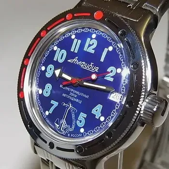 Sledujte Východ obojživelné 420382 kotva moře символика self-vinutí hodinky na zápěstí Východě ruské obojživelné