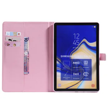 Slim PU Kožené Pouzdro Pro Samsung S4 Galaxy Tab 10.5 inch T830 T835 Smart Cover Funda Tablet Dítě Malované Shell Kryt + pero