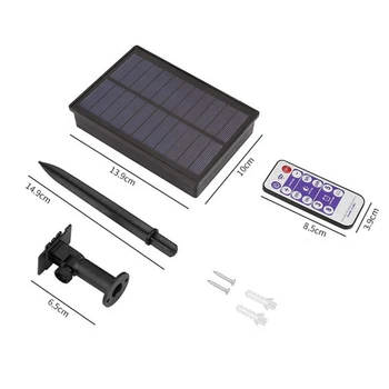 Solární Panel Led Pás, Baterie Box G40 G45 Žárovka Vánoční String Světlo Měděný Drát Napájení Solární napájení 3v 24v