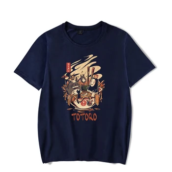 Studio Ghibli Totoro Tričko Bavlna Trička Muži Streetwear Trička T-Shirt Ženy Krátký Rukáv Tričko Topy Příležitostné Ženy T-košile