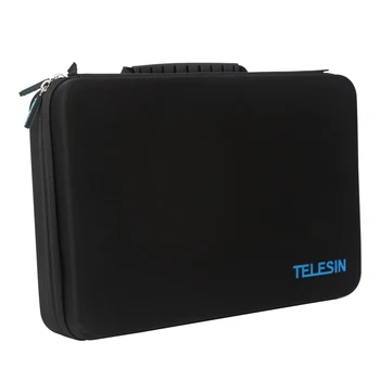 TELESIN M/S/L Velikost, Přenosné Nést Skladovací Taška Case Box pro GoPro Hero 9 8 7 6 5 4 SJCAM SJ4000 pro XiaoYi 4K+ Kamera Rukojeť Taška