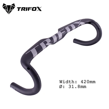 TRIFOX Silniční kolo závodní manillar carbono full carbon mtb řídítek vnitřní kabelové carbon bike řídítka ud 31.8*420mm