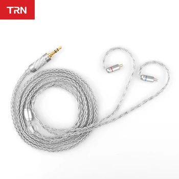 TRN 16 Základních Stříbrný Pozlacený 2.5 3.5 MM Konektor 0.75 0.78 2póly/mmcx Konektor Hi-Upgrade Kabel Pro TRN V90, V80 CCA C10, C16