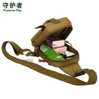 Taktická taška přes Rameno Malý Hrudník Pack Sportovní Hrudi Visí Mobilní Telefon Bag Mini Super Pouzdro a5379