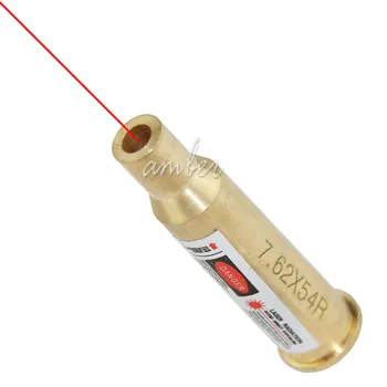 Taktické Lov CAL: 7.62x54R Mědi Kazety Laser Bore Zabrat Vysoce Kvalitní Boresighter