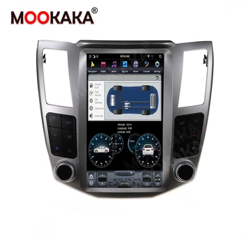 Tesla Vertikální Obrazovky Android 9 Auto GPS Navigace Rádio Pro Lexus RX300 RX330 RX350 RX400H 2004-2007 Audio Stereo Ne DVD Přehrávač