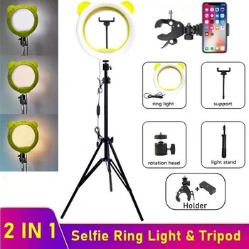 Tongdaytech LED prstencové Světlo Nést 10palcový Stmívatelné Selfie LED Kroužek Vyplnit Světlo Fotografie S podstavcem Pro Vedio Live YouTube Make-up