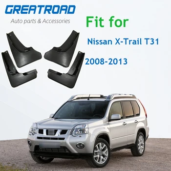 Tvarované Auto Zástěrky Pro Nissan X-Trail T31 2008-2013 Xtrail Splash Stráže Blatníky Blatníky Fender 2009 2010 2011 2012
