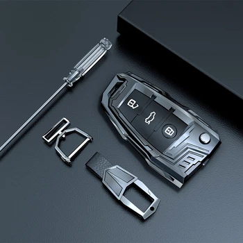 Tvrdý Zinek, Slitiny Auto Dálkové Flip Klíč Chránit Kryt Pouzdro Shell Pro Audi R8 A1 A3 A4 A5 A6 A7 A8 Q3 Q5 Q7 C5 C6 A4L A6L Car Styling