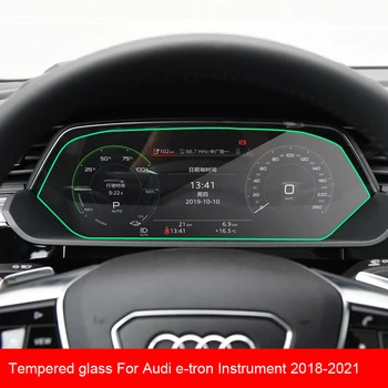 Tvrzené Sklo LCD Obrazovky Ochranný Film Nálepka Pro Audi e-tron letech 2018-2021 Auto gps Navigtion Dashboard Stráž Příslušenství