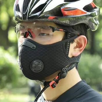 Tvář Ústa Masky, Anti-Prach, Anti-Znečištění Maska Dech Ventil PM2.5 Filtr S Aktivním Uhlím Obličejová Maska Respirátor Ochranné Masky