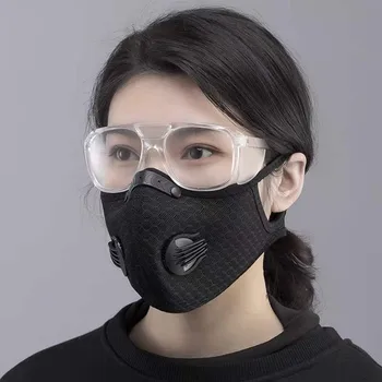 Tvář Ústa Masky, Anti-Prach, Anti-Znečištění Maska Dech Ventil PM2.5 Filtr S Aktivním Uhlím Obličejová Maska Respirátor Ochranné Masky