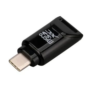 Typ C USB 3.1 Smart Card Reader OTG Funkce Podporuje TF/SD Karty, Paměťové Karty, Čtečka, Adaptér pro Micro SD, MS, M2, T-Flash