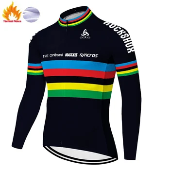 Tým Scottes-Rc jersey ciclismo 2020 dlouhý rukáv Zimní Tepelné Rouno Cyklistické Oblečení cyklistické jersey pro muže, ženy