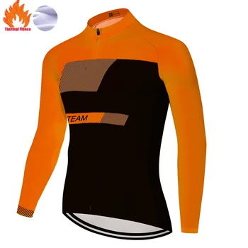 Tým Scottes-Rc jersey ciclismo 2020 dlouhý rukáv Zimní Tepelné Rouno Cyklistické Oblečení cyklistické jersey pro muže, ženy