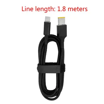 USB-Typu C-C Slim Tip Power Kabel Rychlé Nabíjení Kabel pro Le-novo 65W Slim Tip Notebooky ThinkPad L440 L450 L540 S431 T431s T440