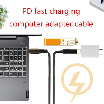 USB-Typu C-C Slim Tip Power Kabel Rychlé Nabíjení Kabel pro Le-novo 65W Slim Tip Notebooky ThinkPad L440 L450 L540 S431 T431s T440