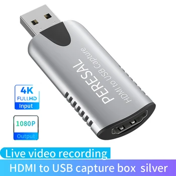 USB video živé vysílání HDMI zachytávací karty HD 1080P60Hz pro spínače/PS4/xbox/NS hra připojit notebook, digitální fotoaparát live záznam