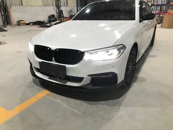 Uhlíkových Vláken Přední Lip Rozbočovače Zástěry pro BMW 5 Série G30 G31 520i 530i 540i M-Sport 2017 -2019 FRP Nárazník Canards Trim Garda