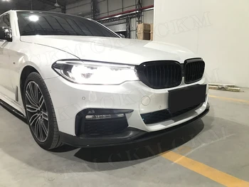 Uhlíkových Vláken Přední Lip Rozbočovače Zástěry pro BMW 5 Série G30 G31 520i 530i 540i M-Sport 2017 -2019 FRP Nárazník Canards Trim Garda
