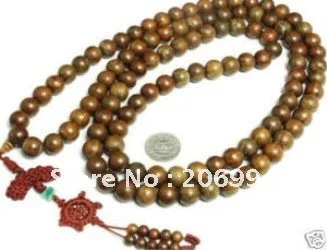 Velkoobchodní 10mm 108 Zelené Santalové dřevo Tibetské Buddhistické Modlitební korálky Náhrdelník módní šperky