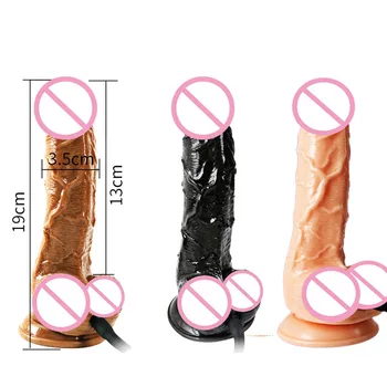 Velké Nafukovací Dildo S přísavkou Sex Produktu Obchod Obrovský faloimitator realistický Penis Měkký Anální Plug Sexuální Hračky Pro Dospělé Ženy