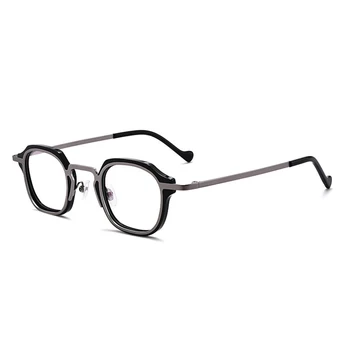 Vintage Acetát Rámu Brýlí Muži Předpis Krátkozrakost Optické Titanové Slitiny Brýle Rám Ženy Mužské Luxusní Značka Brýlí