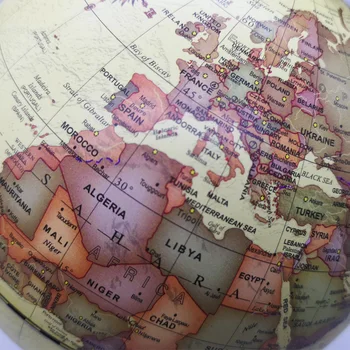 Vintage Podstavec anglické vydání globe dekorace mapa světa země světa s Dřevěnou základnou Geografie pozemní světě tellurion