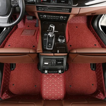 Vlastní auto koberečky pro mitsubishi outlander xl pajero sport grandis lancer galant asx rohože pro automobily