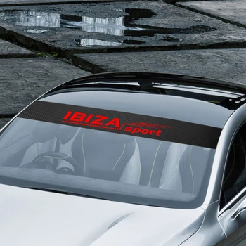 Vnější Příslušenství Vozu Přední Okna, čelní Sklo Obtisk Nálepka Pro Seat Leon Ibiza cupra Altea Pás Racing Car styling