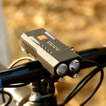 Vodotěsný IP65 světle Kole 5000mAh 2400mAh Baterka Bike Přední Světlo pro MTB Silniční Cyklistika Baterku jako Power Bank