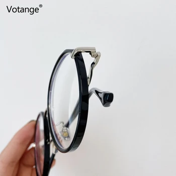 Votange Vintage Anti Modré Světlo Brýle Prostý Brýle Muži Ženy Brýle Rám Módní Nepravidelné Průhledné PC Brýle E052