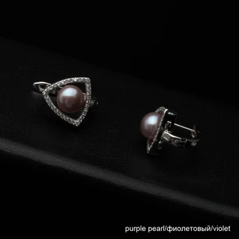 Vynikající krásné čtvercové perlové náušnice pro ženy,svatební 925 sterling silver sladkovodní perlové náušnice