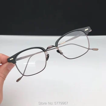 Vysoce kvalitní Titanové Brýle Rám Jemné Muži Ultralight Náměstí Krátkozrakost Předpis Brýle Rámy Plné Optické Brýle