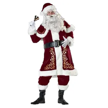 Vánoční Kostýmy Dospělí Muži A Ženy Styly Santa Claus Vánoční Šaty Vánoční Pár Kostýmy Kostým Kostým Pro Dospělé